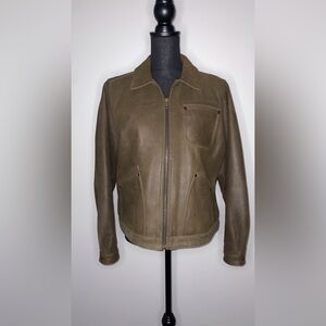 Vintage Territory Ahead Genuine Leather Jacket